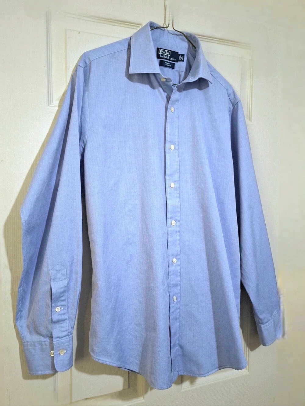 'POLO' Ralph Lauren blue Regent Classic fit dress shirt, long sleeve, 16 x 34/35